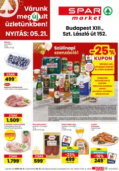 Spar Market - Spar Market Bp. XIII. Szt. László út 152. üzlet megújulás megtekintése, amely érvényes 2026.05.21.-től