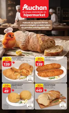 Auchan - Auchan Pékség ajánlataink megtekintése, amely érvényes 2026.08.06.-től