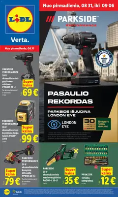 LIDL parduotuvės leidinio LIDL leidinys - Ne maisto prekių pasiūlymai galiojančio nuo 2026.08.31 peržiūra