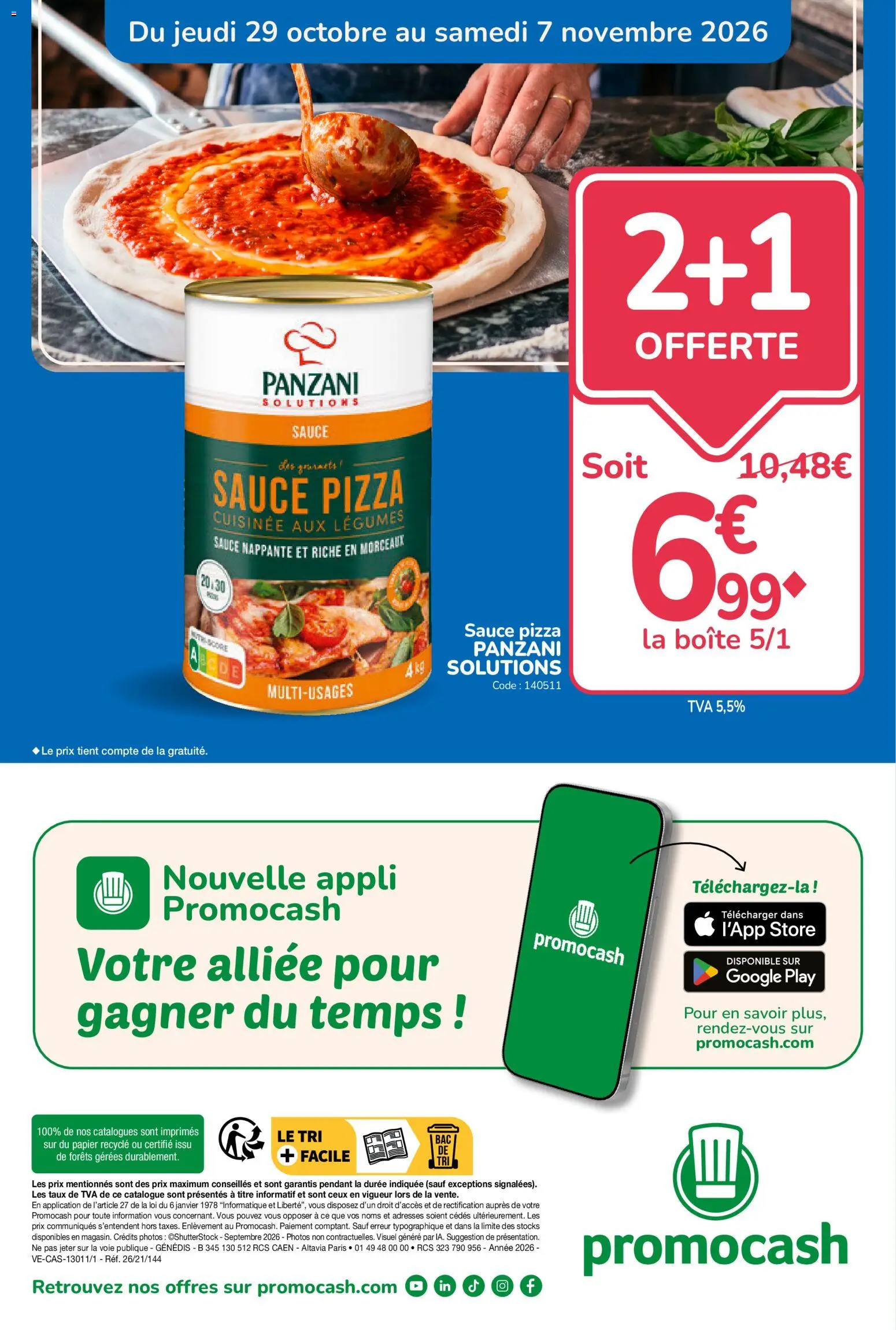 Prévisualisation de Promocash catalogue Rendez-vous Promos du magasin Promocash formulaire valide 29/10/2026 - Pizza, Store, Sauce pizza