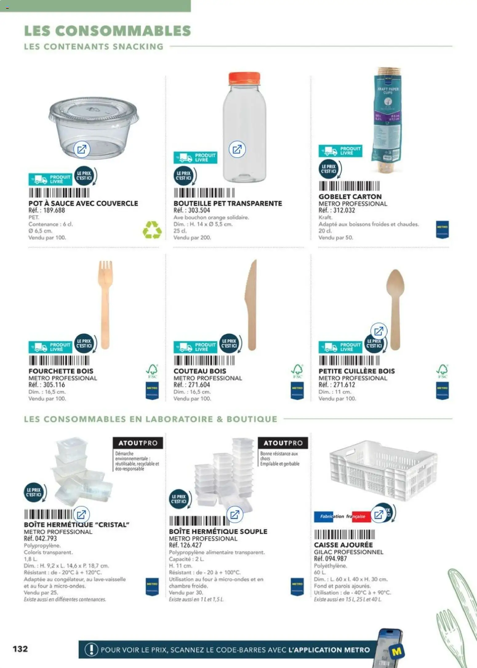 Prévisualisation de Boulangers Pâtissiers du magasin METRO formulaire valide 30/04/2026 - Orange, Livre, Four, Cuillère, Bouteille, Couvercle, Boissons
