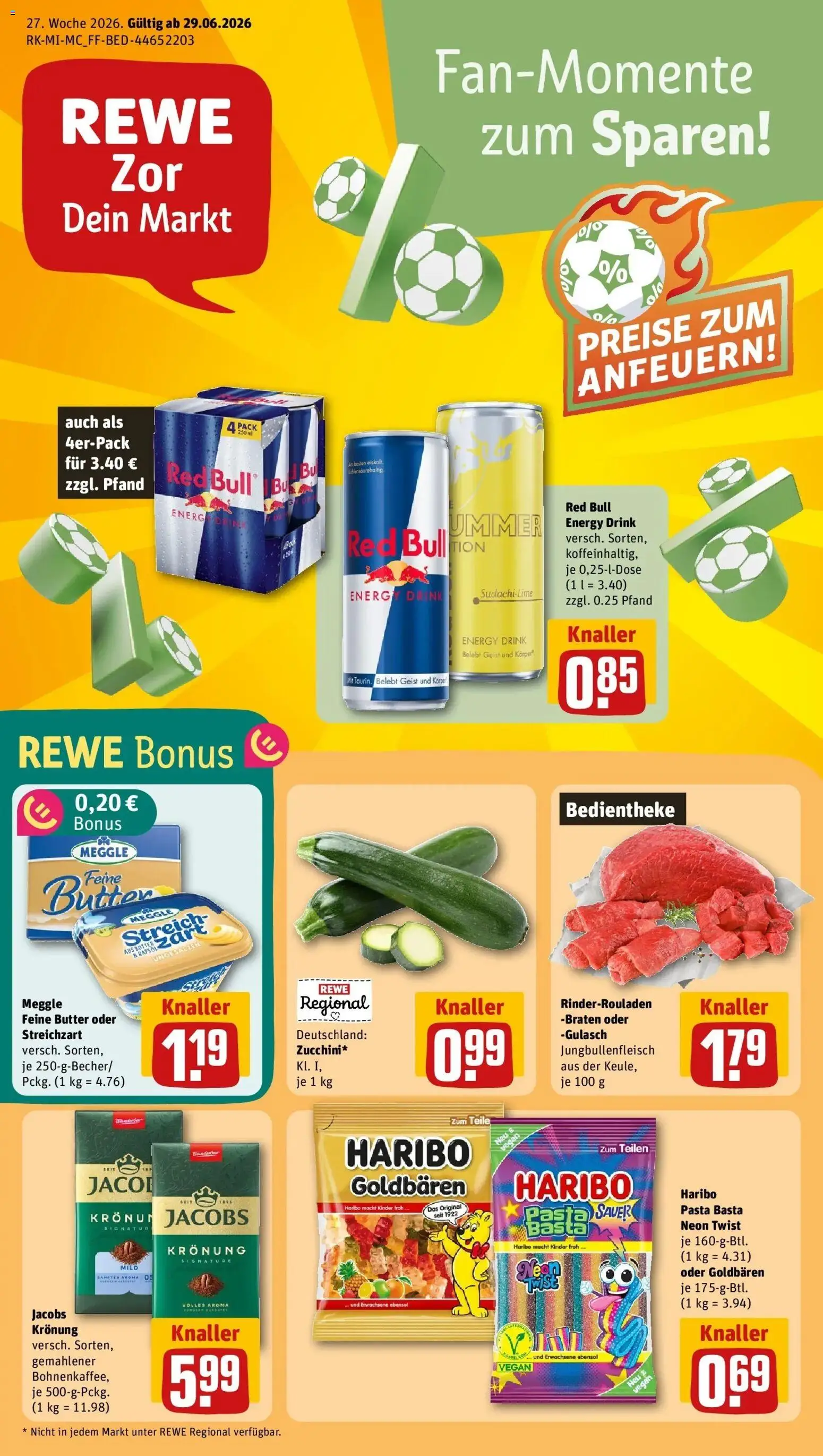Vorschau von dem Prospekt des Geschäftes Rewe, gültig ab dem 29.06.2026