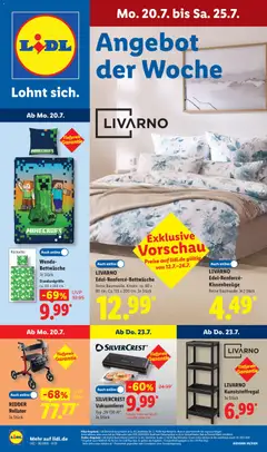 Vorschau von dem Prospekt des Geschäftes Lidl, gültig ab dem 20.07.2026