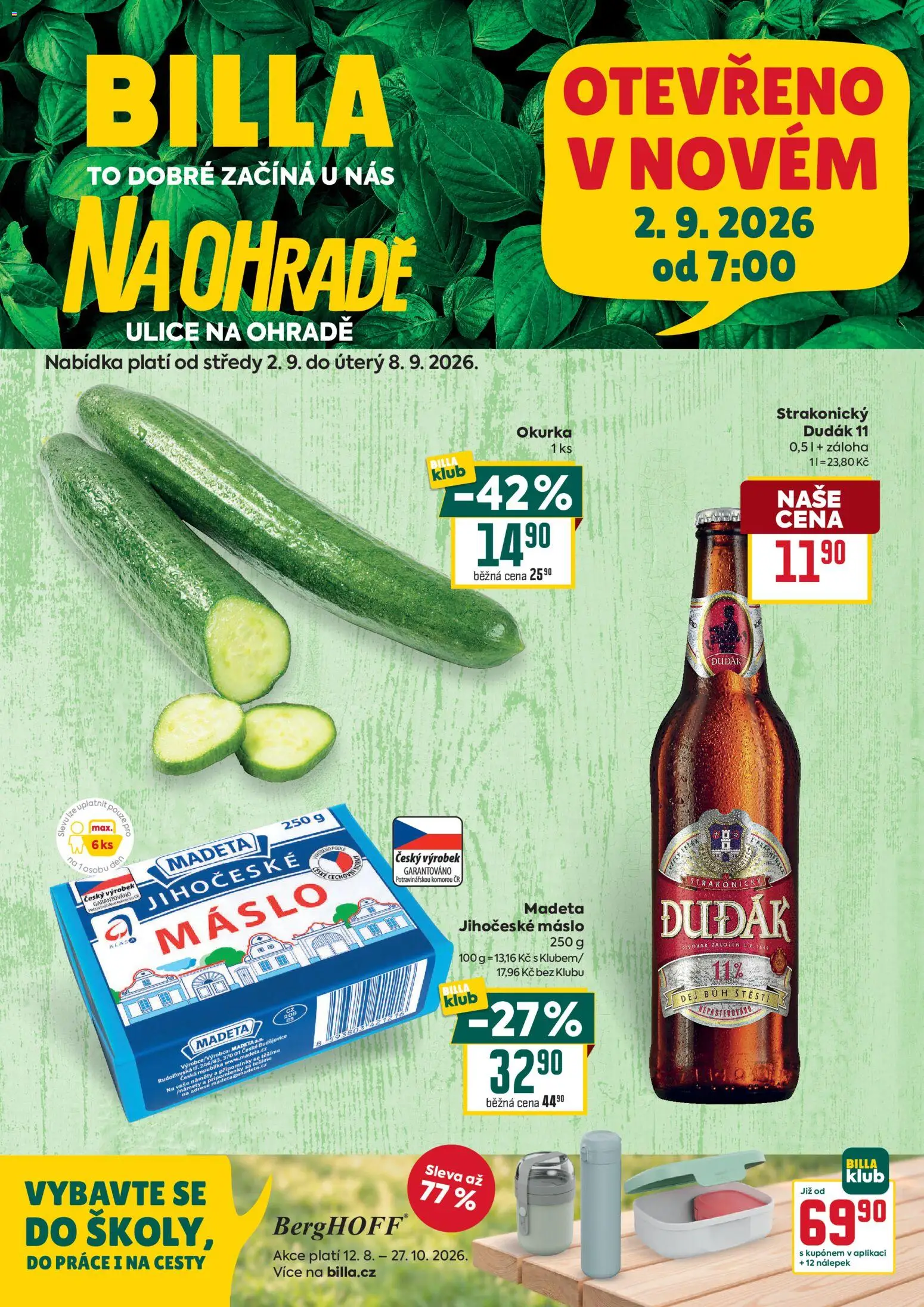 Náhled nabídky: Billa Billa leták - Strakonice platný od 02.09.2026