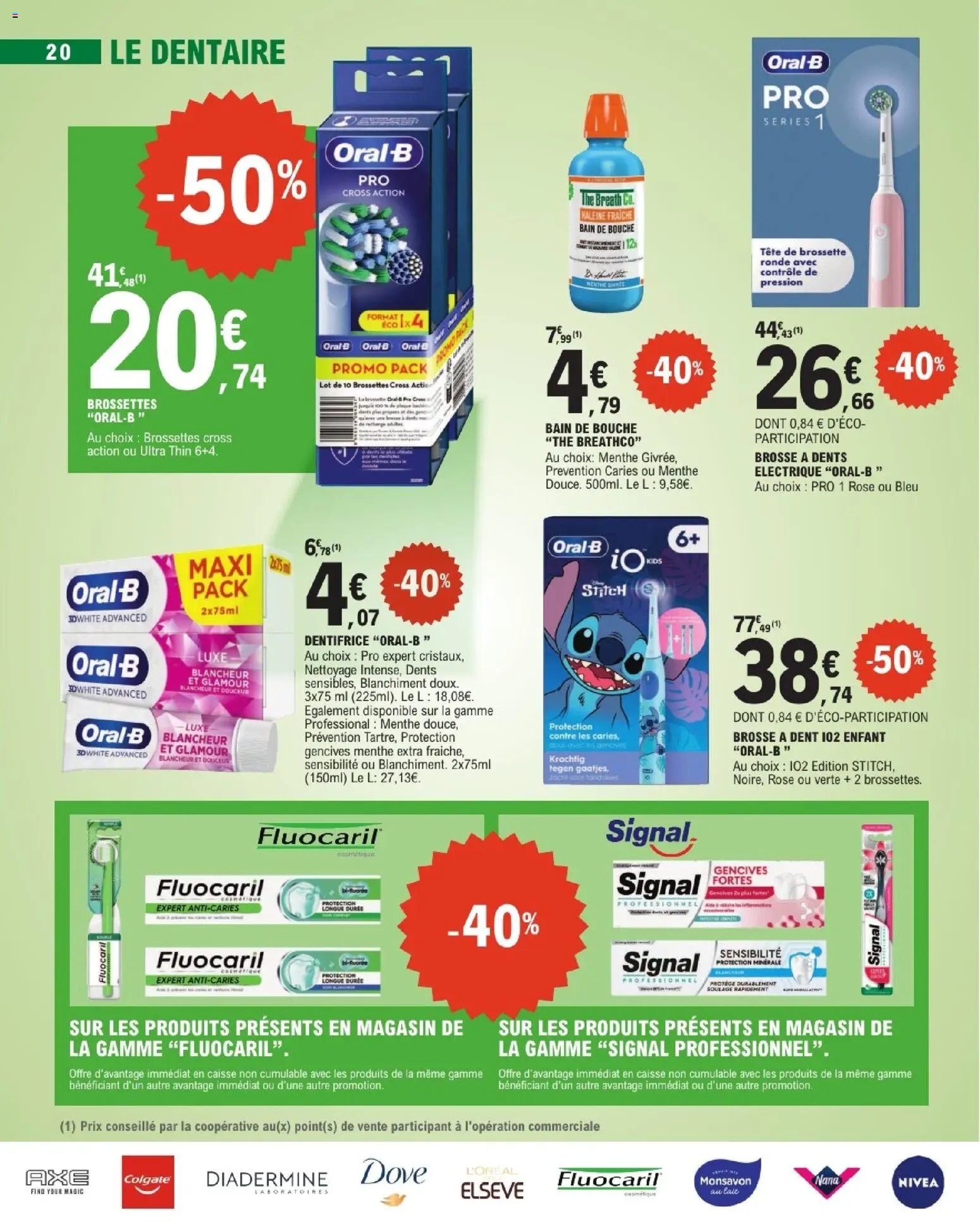 Prévisualisation de E.Leclerc Beaute automne du magasin E.Leclerc formulaire valide 01/09/2026 - Thé, Dentifrice, Bain de bouche, Menthe, Brosse, Brosse à dents, Monsavon