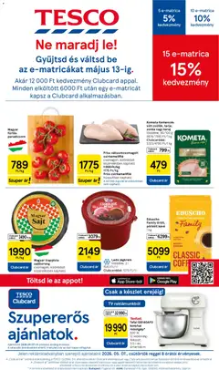 Tesco - Tesco aktuális akciós újság megtekintése, amely érvényes 2026.05.07.-től