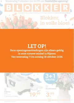 Voorbeeld van Blokker nieuw filiaal Rijssen van winkel Blokker geldig vanaf 07-10-2026