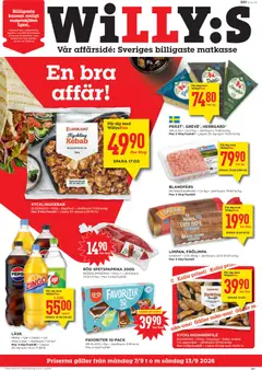 Förhandsgranska reklamblad Willys erbjudanden från butik Willys gäller från 07/09/2026