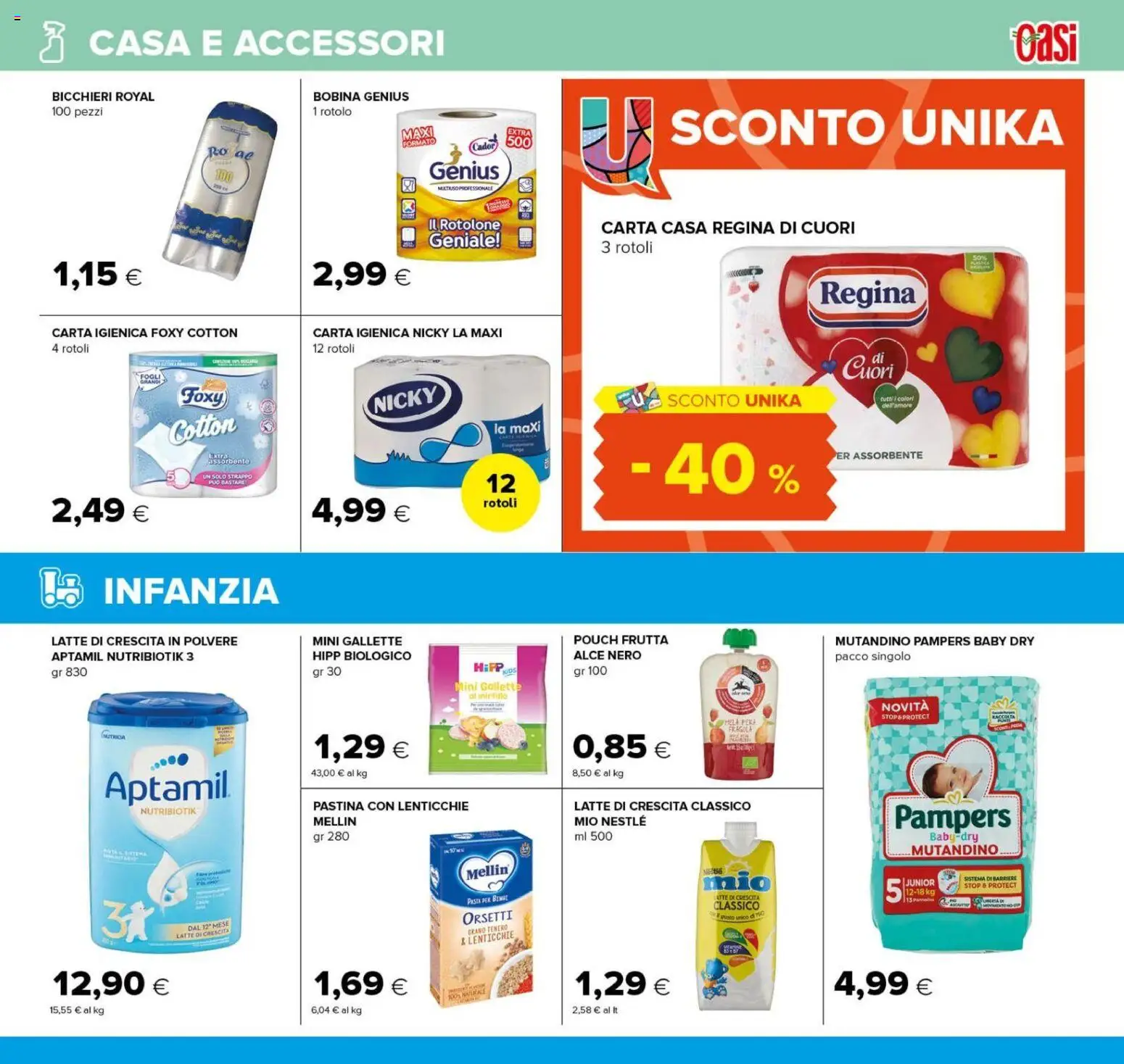 Anteprima dell'opuscolo Oasi volantino Zagarolo dal negozio Oasi valido da 22/10/2026 - Pasta, Latte, Frutta, Lenticchie, Carta igienica, Pampers, Gallette