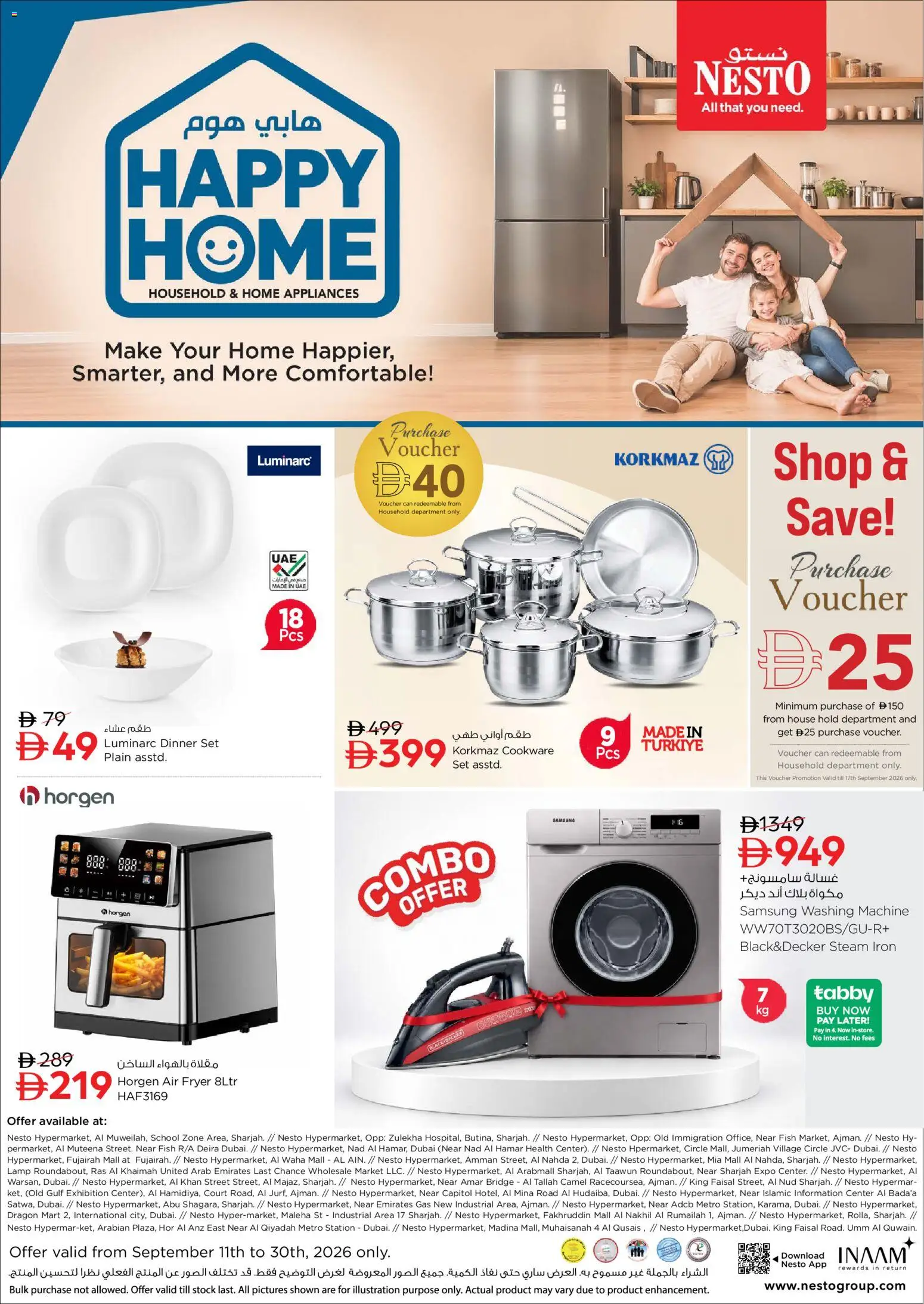 Preview of the catalogue Nesto catalogue HAPPY HOME of store Nesto valid from 11 Sep, 2026