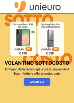 Anteprima del volantino Volantino Unieuro valido a partire dal 17/07/2026