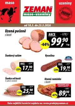 Náhled nabídky: Prodejny Zeman Prodejny Zeman leták platný od 18.05.2026