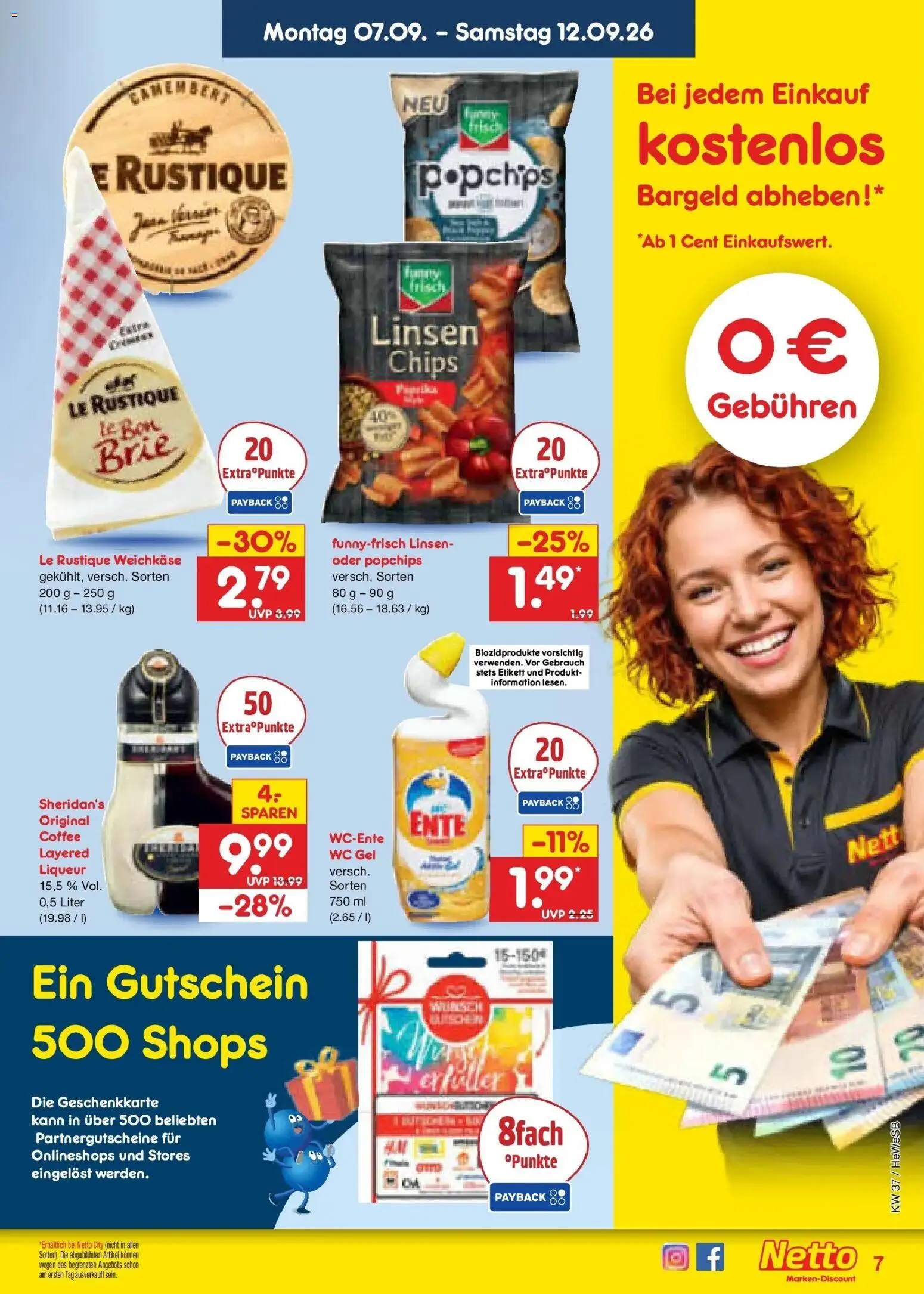 Vorschau von dem Prospekt des Geschäftes Netto Marken-Discount, gültig ab dem 07.09.2026 - Chips, Ente