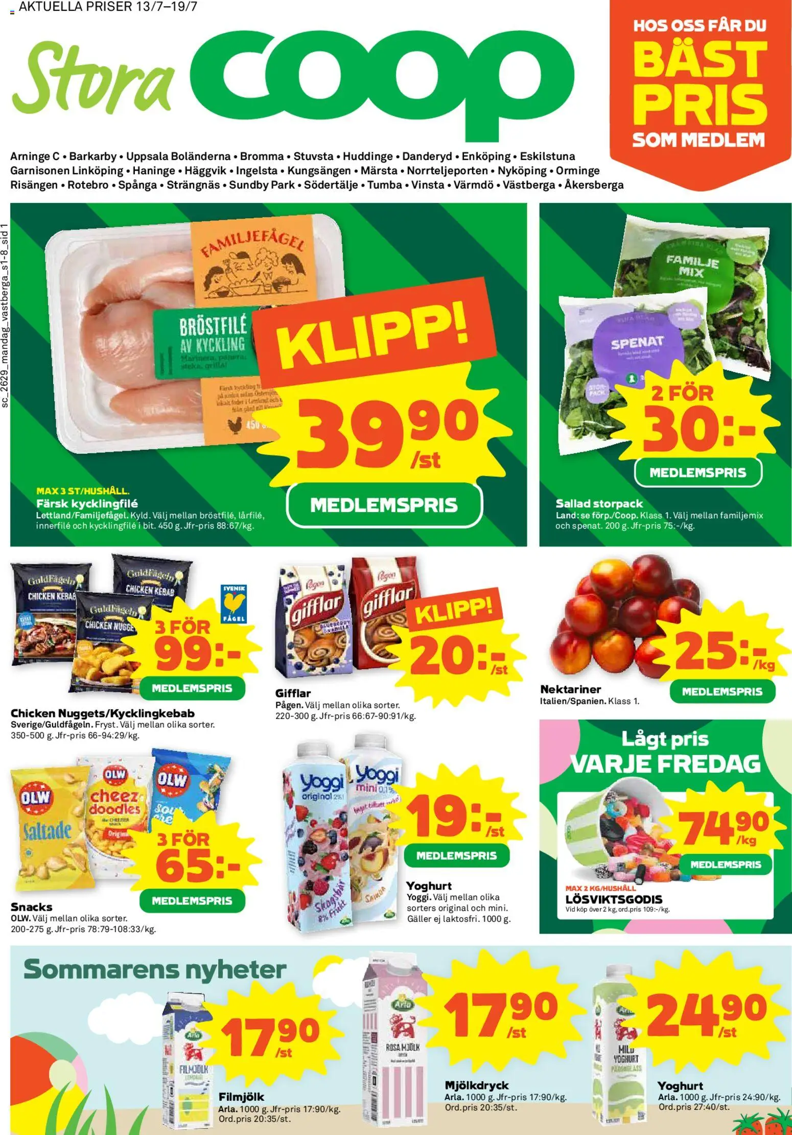 Förhandsgranska reklamblad Coop erbjudanden från butik Coop gäller från 13/07/2026