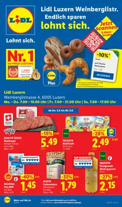 Vorschau des Merkblatts Lidl aktionen Luzern vom Shop Lidl gültig von 03.09.2026 bis 09.09.2026