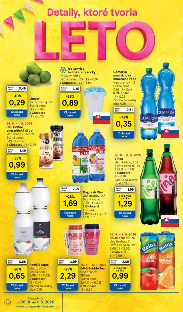 Nový Tesco leták od 26.08.