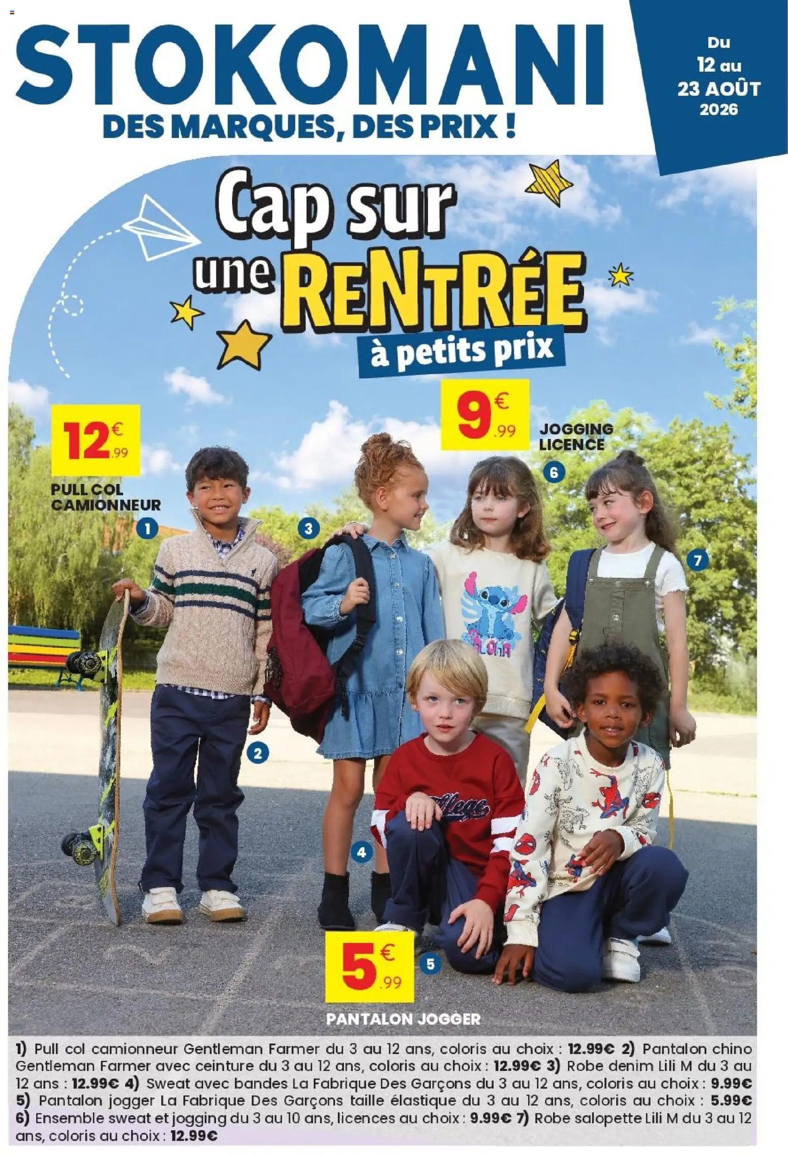 Prévisualisation de Stokomani catalogue du magasin Stokomani formulaire valide 12/08/2026 - Robe, Pull, Pantalon, Ceinture, Salopette