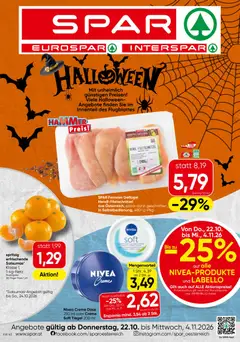 Vorschau der Angebote: Spar Spar Flugblatt gültig ab 22.10.2026