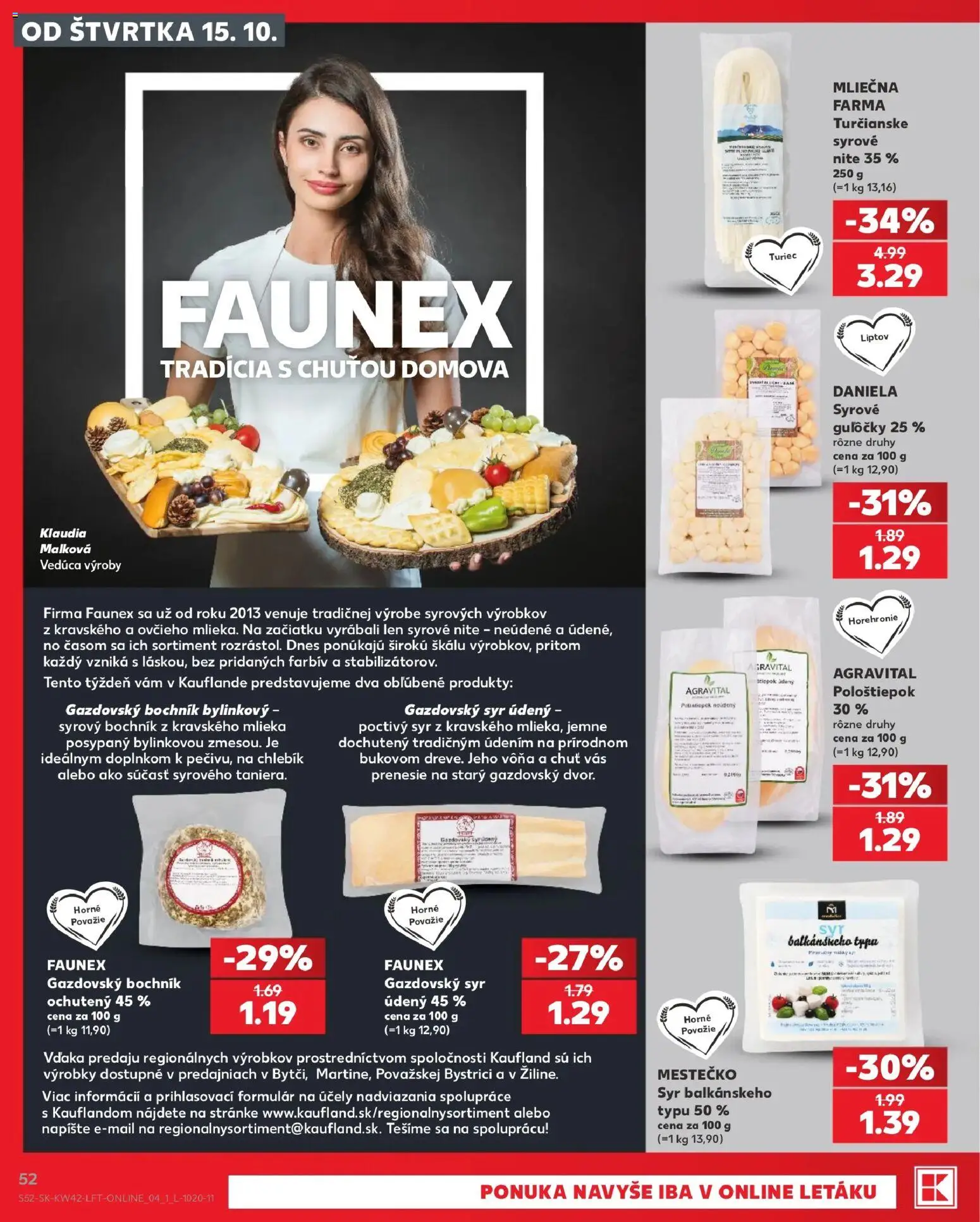 Náhľad Kaufland letáku platného od 15.10.2026 - Syr