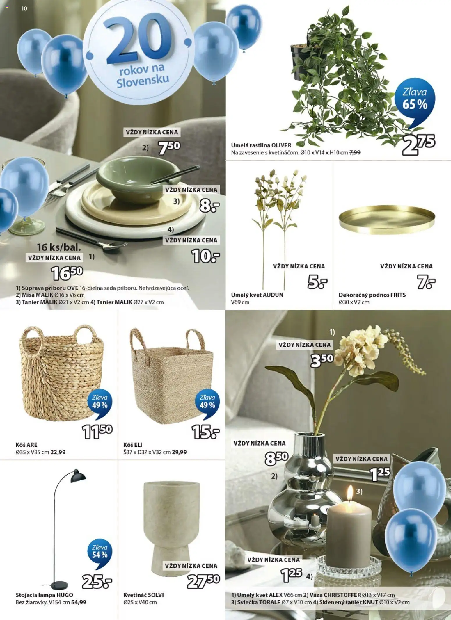 Náhľad JYSK letáku platného od 07.10.2026 - Lampa, Kôš, Kvetináč, Váza