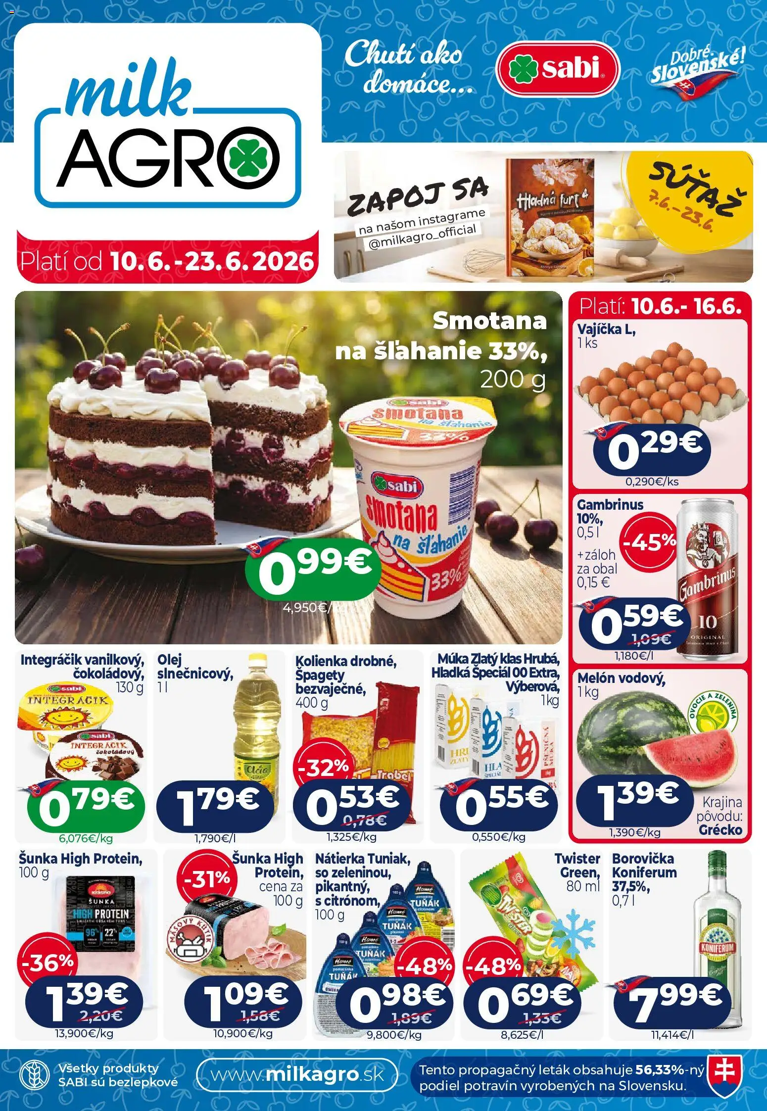 Náhľad Milk Agro letáku platného od 10.06.2026