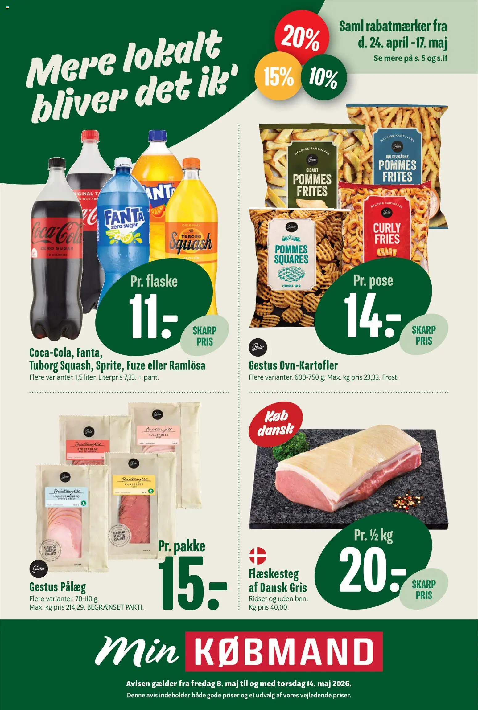 Eksempel på tilbudsavis Min Købmand - Tilbudsavis uge 20 fra butik Min Købmand gyldig fra 08/05/2026