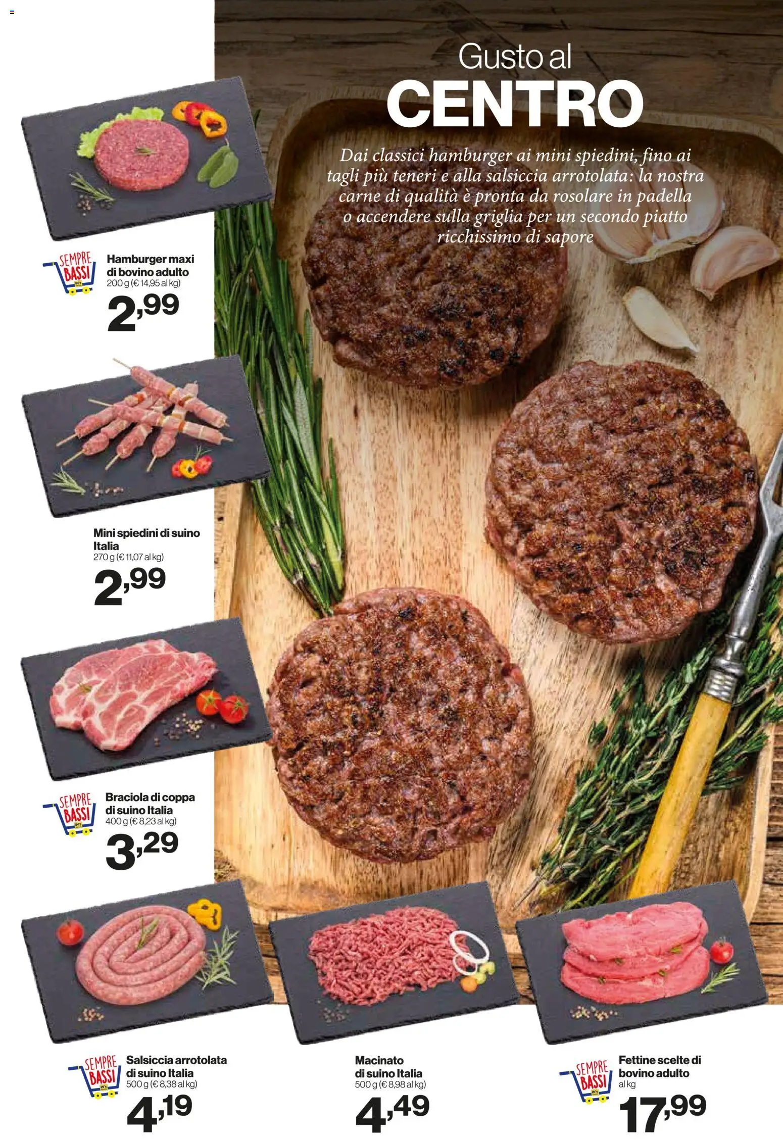 Anteprima dell'opuscolo IN's volantino dal negozio IN's valido da 09/09/2026 - Hamburger, Carne, Piatto, Salsiccia, Bovino, Griglia, Padella, Spiedini