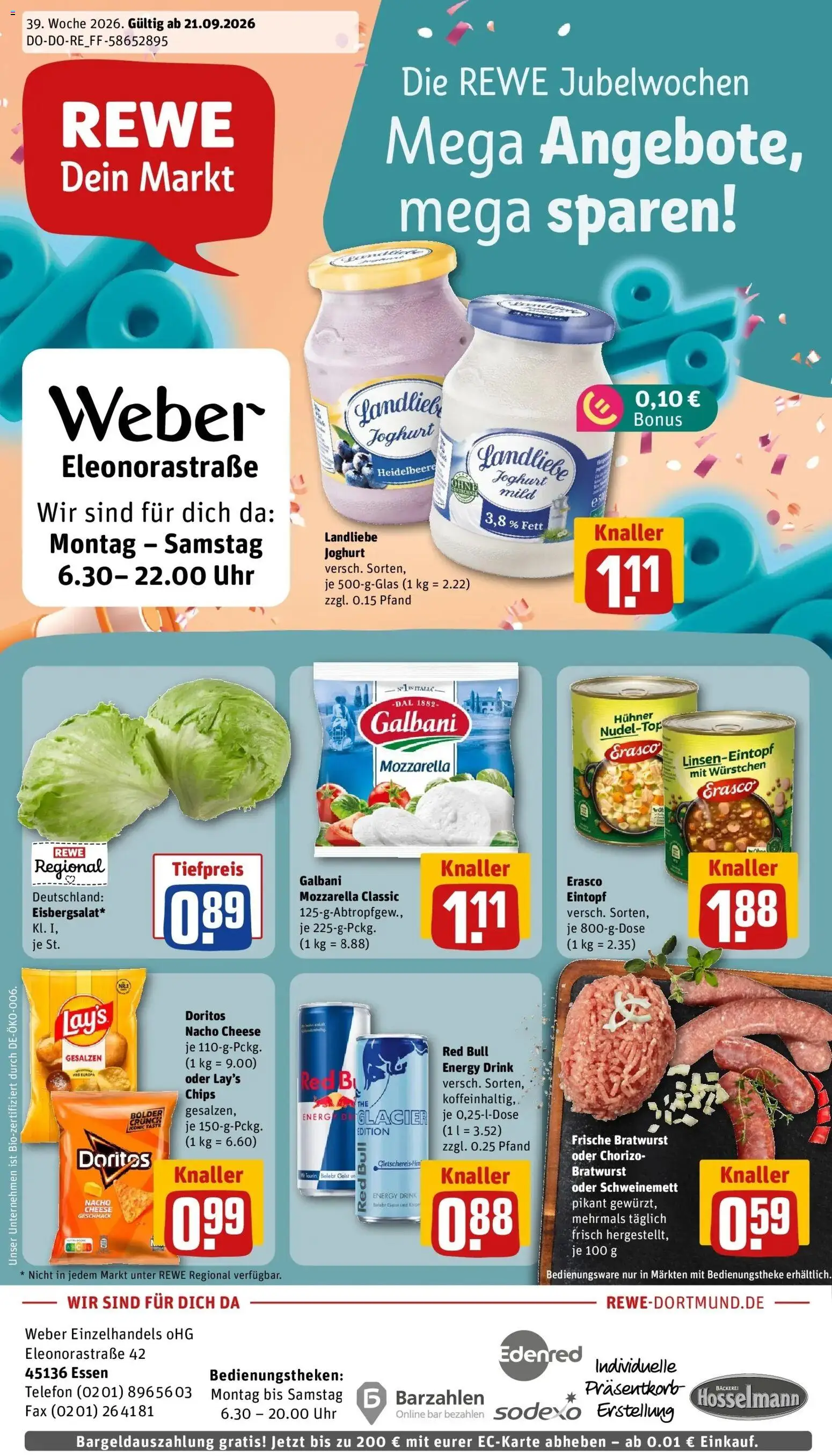 Vorschau von dem Prospekt des Geschäftes Rewe, gültig ab dem 21.09.2026