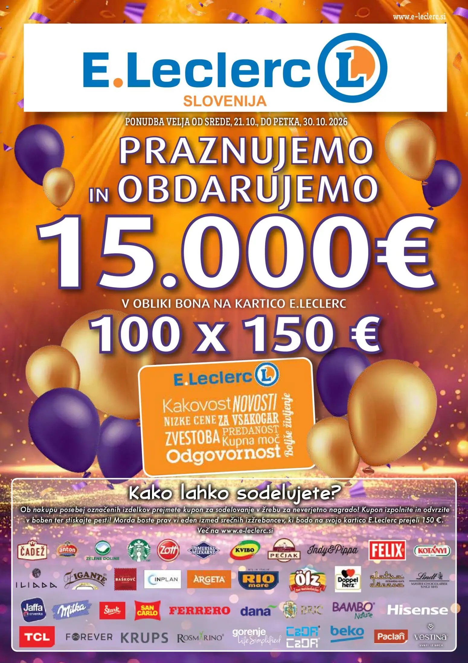 Predogled kataloga iz trgovine E.leclerc veljaven od 21.10.2026