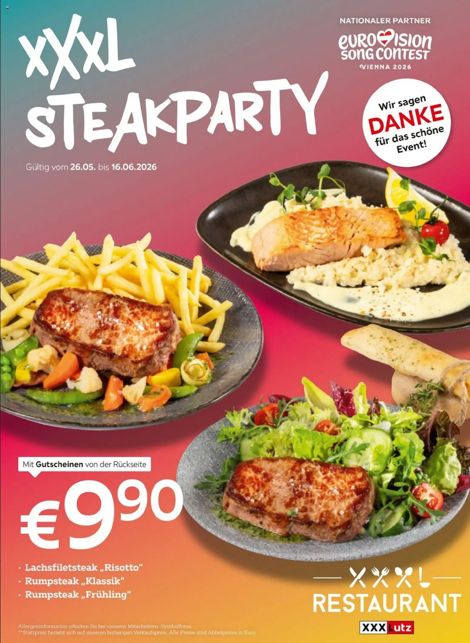 Vorschau der Angebote: XXXLutz XXXLutz Steak Party gültig ab 26.05.2026