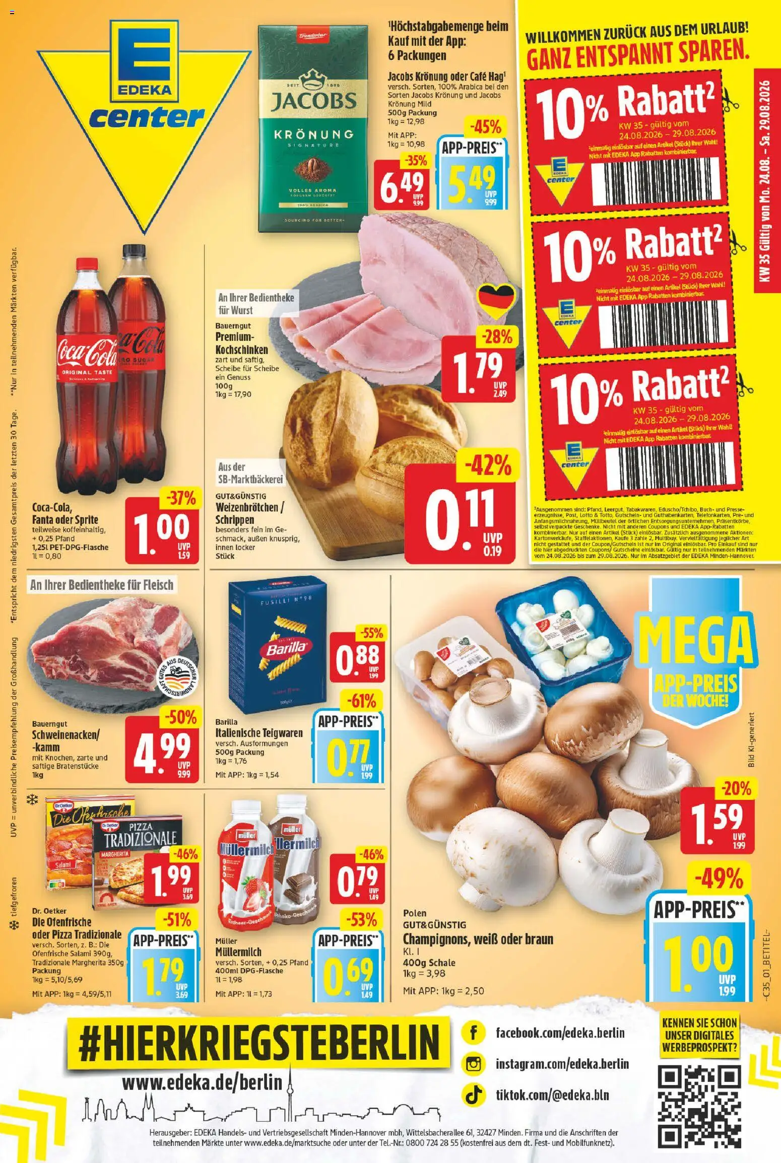 Vorschau von dem Prospekt des Geschäftes E center, gültig ab dem 24.08.2026