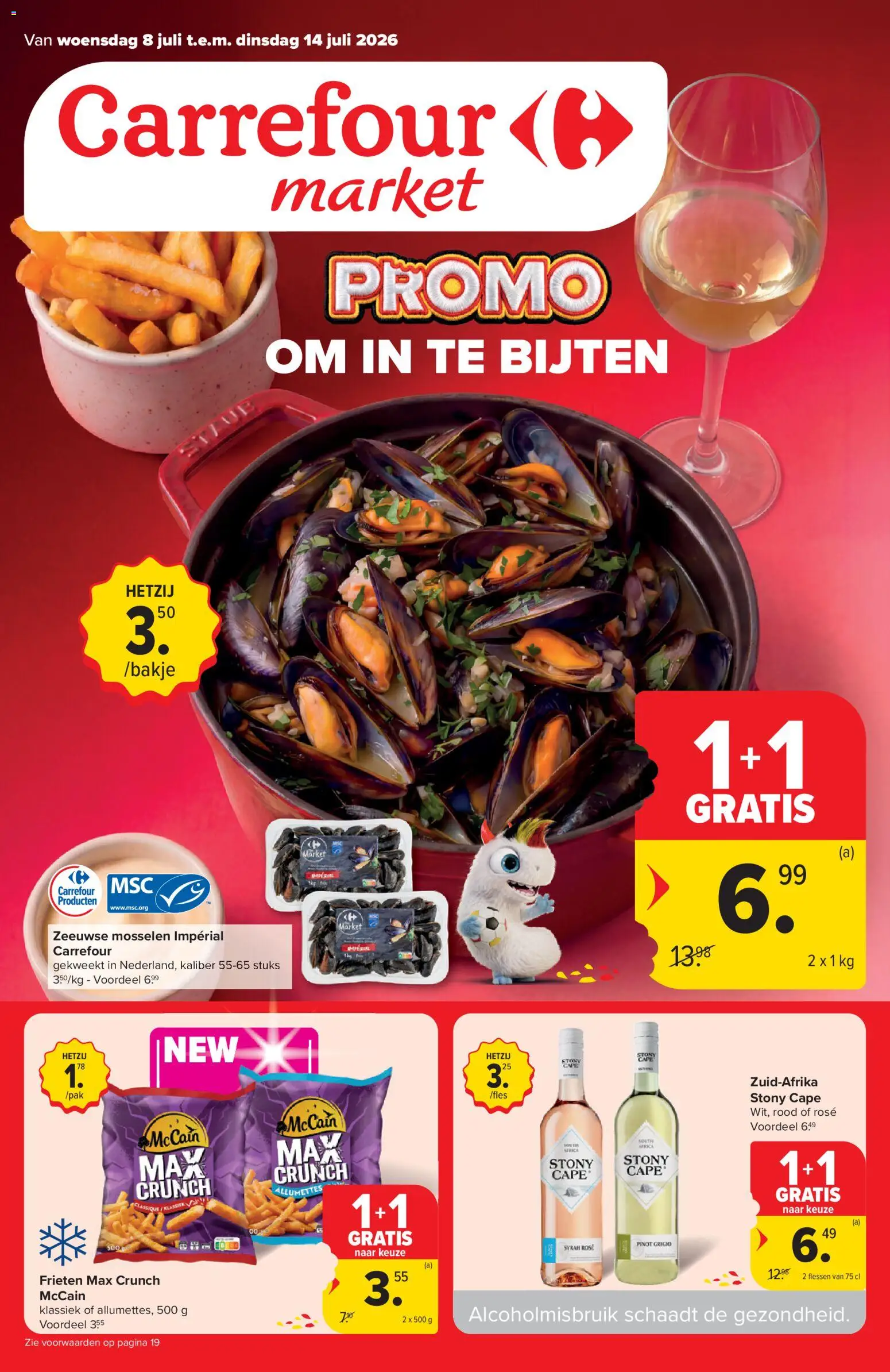 Voorbeeld van Carrefour Folder Market van winkel Carrefour geldig vanaf 08/07/2026 - Mosselen