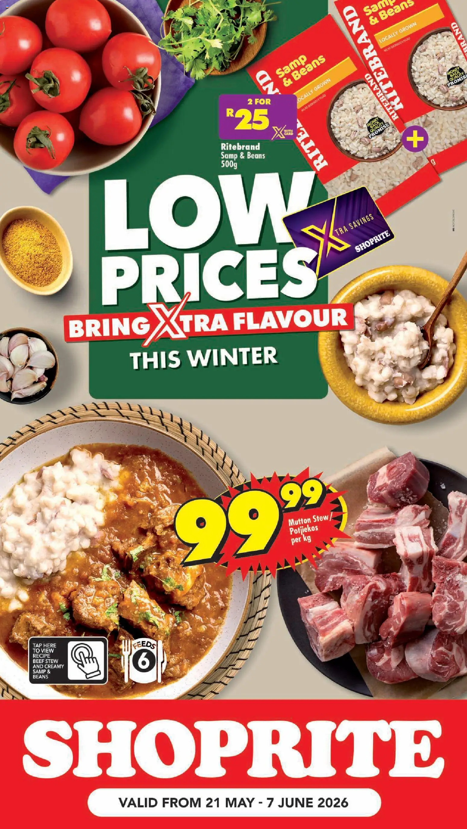 Preview of Shoprite flyer valid from 21/05/2026 - Tap, Beans, Beef