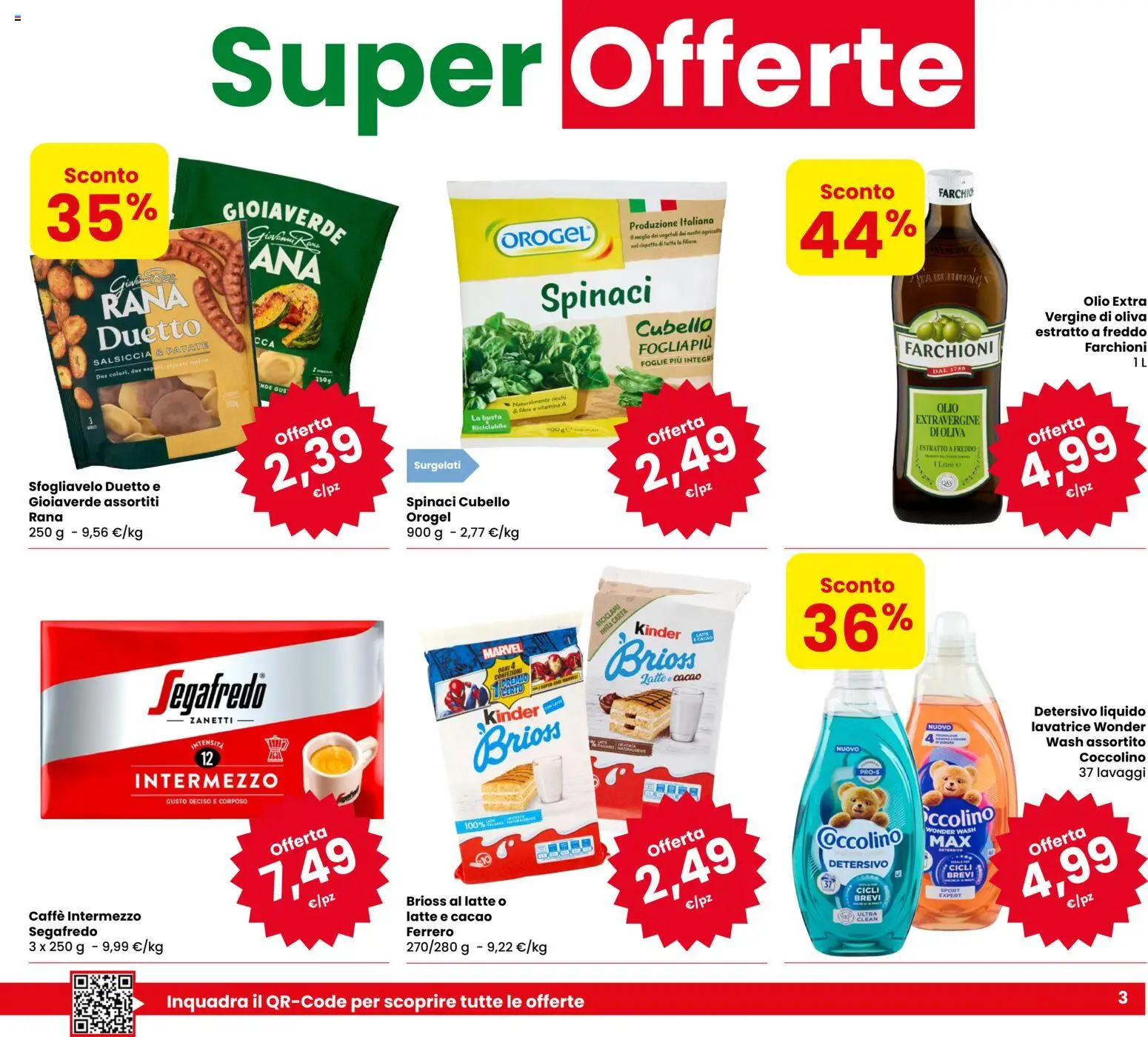 Anteprima dell'opuscolo Eurospar volantino Verona dal negozio Eurospar valido da 15/10/2026 - Caffè, Lavatrice, Latte, Olio, Salsiccia, Spinaci, Cacao, Segafredo