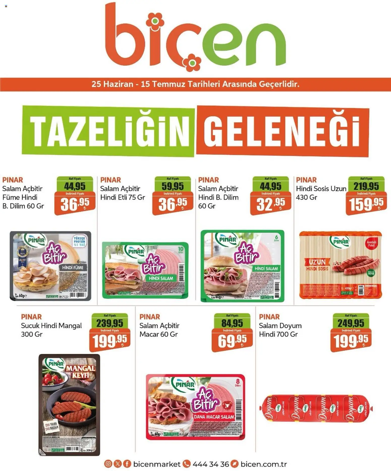 Biçen Market Biçen Market İndirim 25.06.2026 - Broşürünün önizlemesi