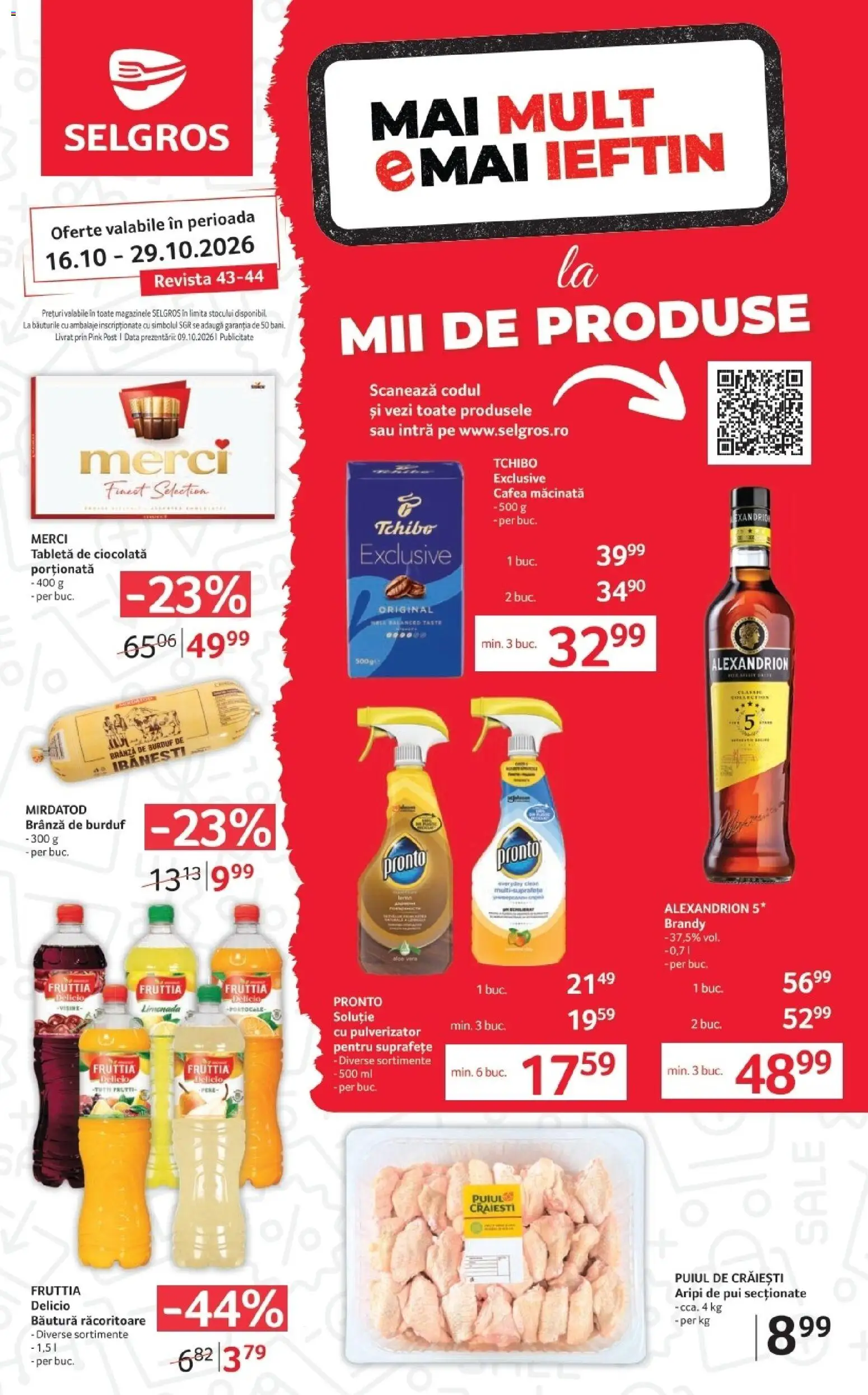 Previzualizarea de cataloage: Selgros Selgros Catalog Magazine Mici valabil de la 16.10.2026 - Tabletă, Ciocolată, Clean, Limonada, Branza de burduf, Merci, Cafea macinata, Bautura racoritoare
