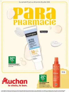 Prévisualisation de Auchan Parapharmacie, beauté du magasin Auchan formulaire valide 27/06/2026