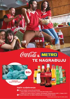 Pregled letka Metro Coca-Cola i Metro te nagrađuju trgovine Metro vrijedi od 12.05.2026