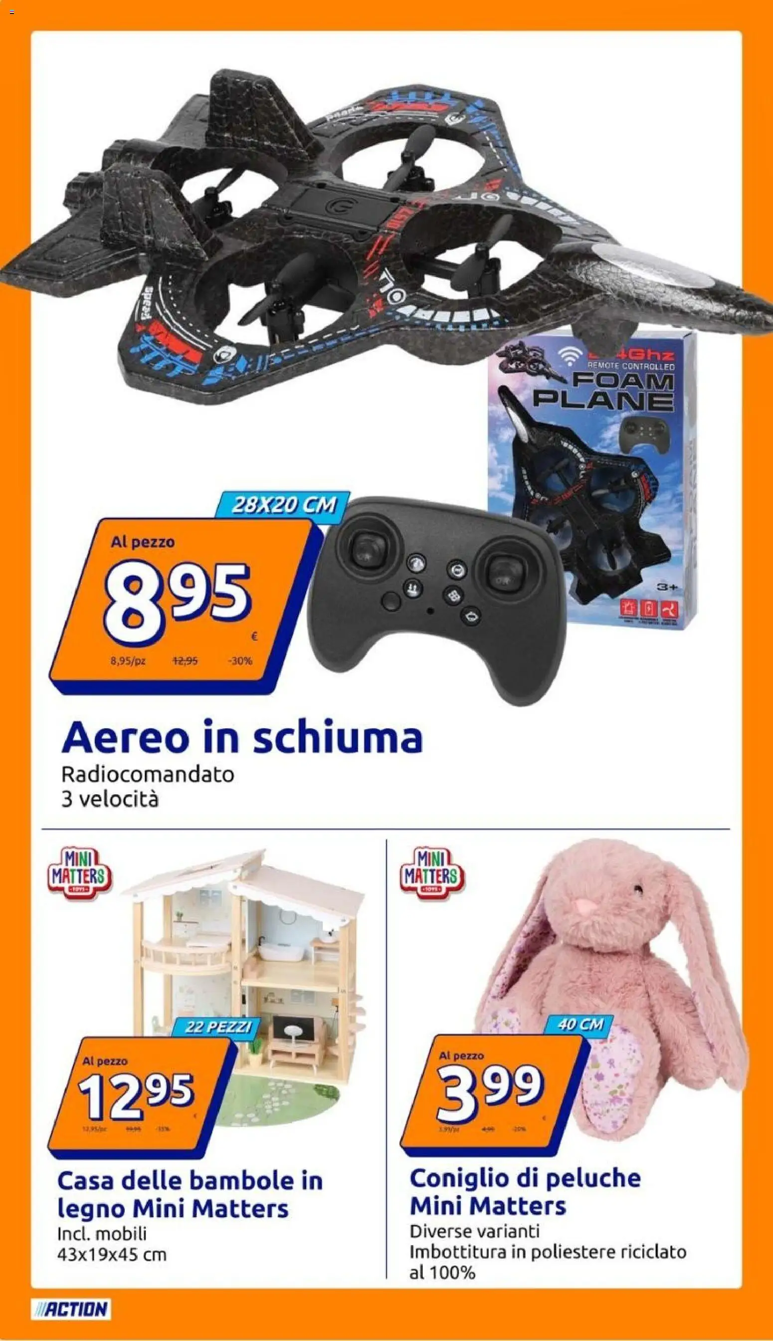 Anteprima dell'opuscolo Action volantino dal negozio Action valido da 28/10/2026 - Coniglio, Peluche, Casa delle bambole, Schiuma