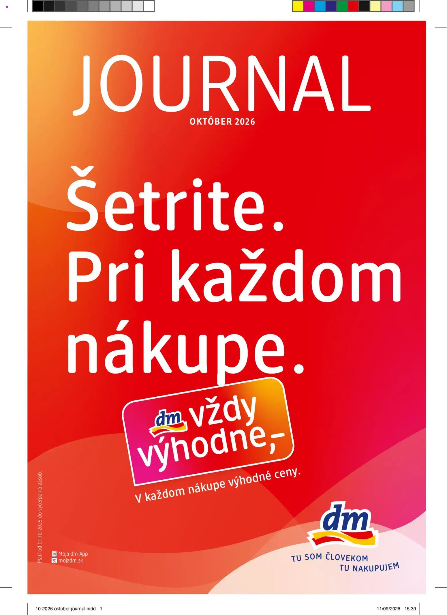Náhľad dm drogerie letáku platného od 01.10.2026