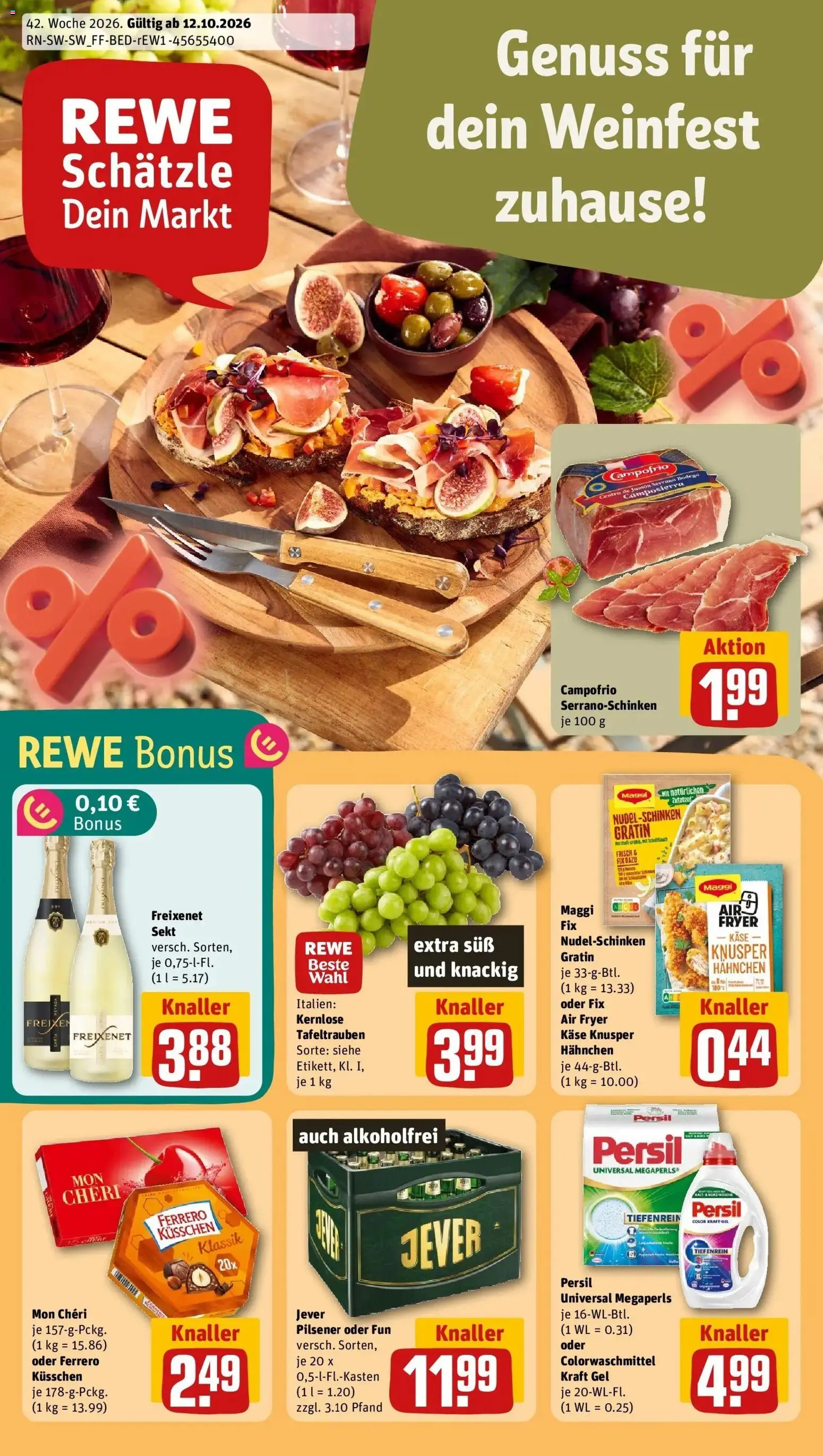 Vorschau von dem Prospekt des Geschäftes Rewe, gültig ab dem 12.10.2026
