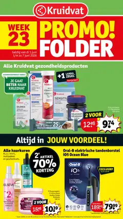 Voorbeeld van Kruidvat Folder week 23 van winkel Kruidvat geldig vanaf 01/06/2026