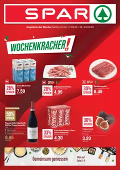 Vorschau des Merkblatts SPAR aktionen vom Shop SPAR gültig von 17.09.2026 bis 23.09.2026