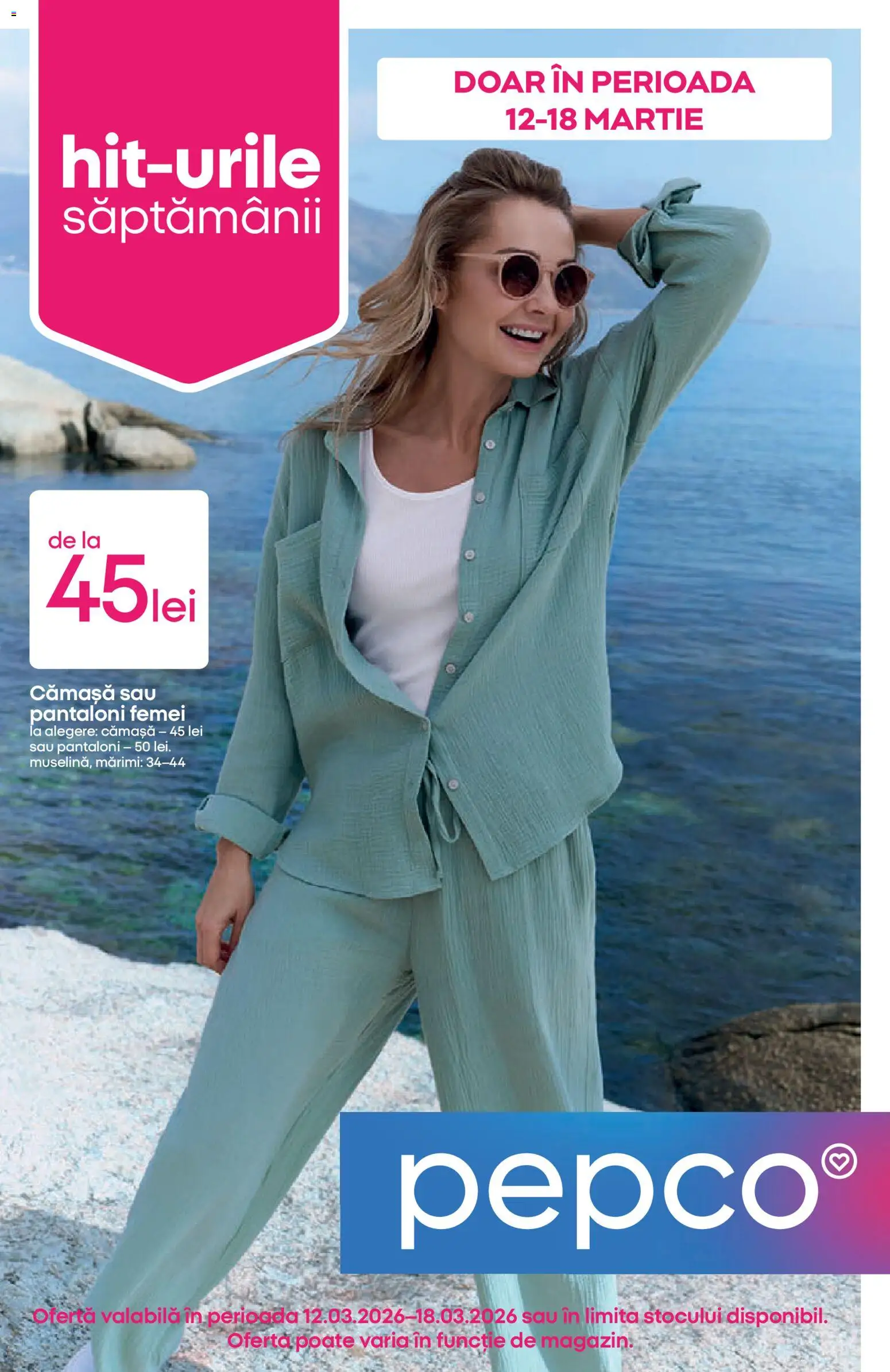 Previzualizarea de cataloage: Pepco Pepco Catalog valabil de la 12.03.2026 - Pantaloni