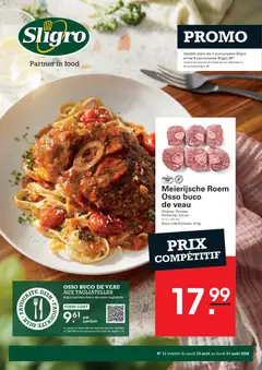 Voorbeeld van Sligro Promo van winkel Sligro geldig vanaf 13/08/2026