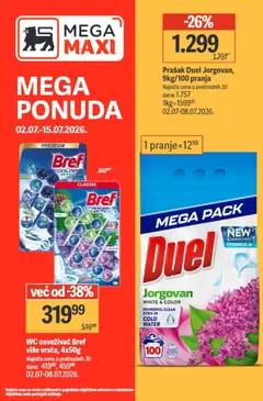 Pregled Mega Maxi kataloga - važi od 02.07.2026