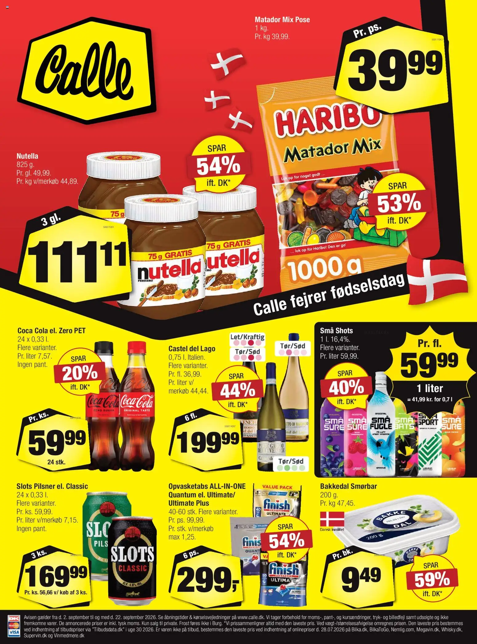Eksempel på tilbudsavis Calle - Tilbudsavis fra butik Calle gyldig fra 02/09/2026