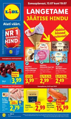 Lidl kliendilehe eelvaade alates 13.07.2026