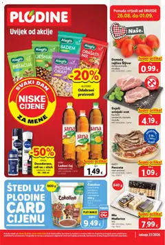 Pregled letka Plodine Katalog trgovine Plodine vrijedi od 26.08.2026