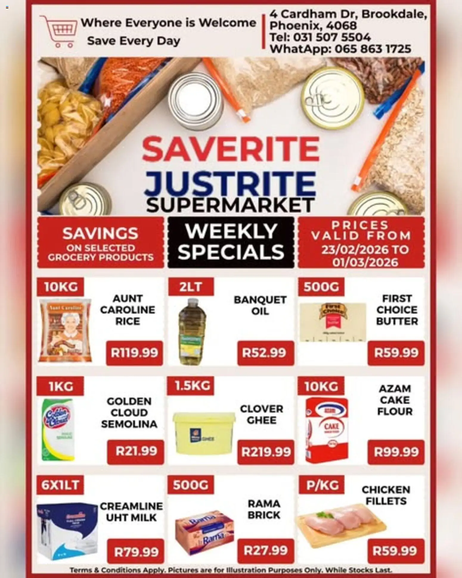 Specials from 23/02 - 01/03/2026
